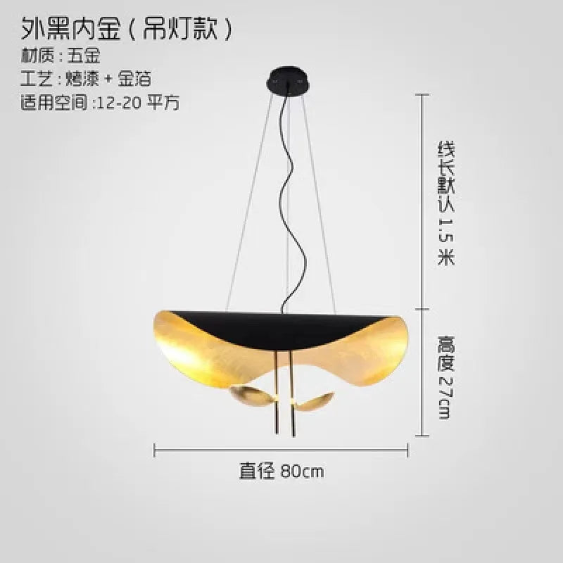 أضواء قلادة LED بخامة ذهبية من DecorBites™: مصابيح معلقة عصرية لغرفة المعيشة وغرفة النوم