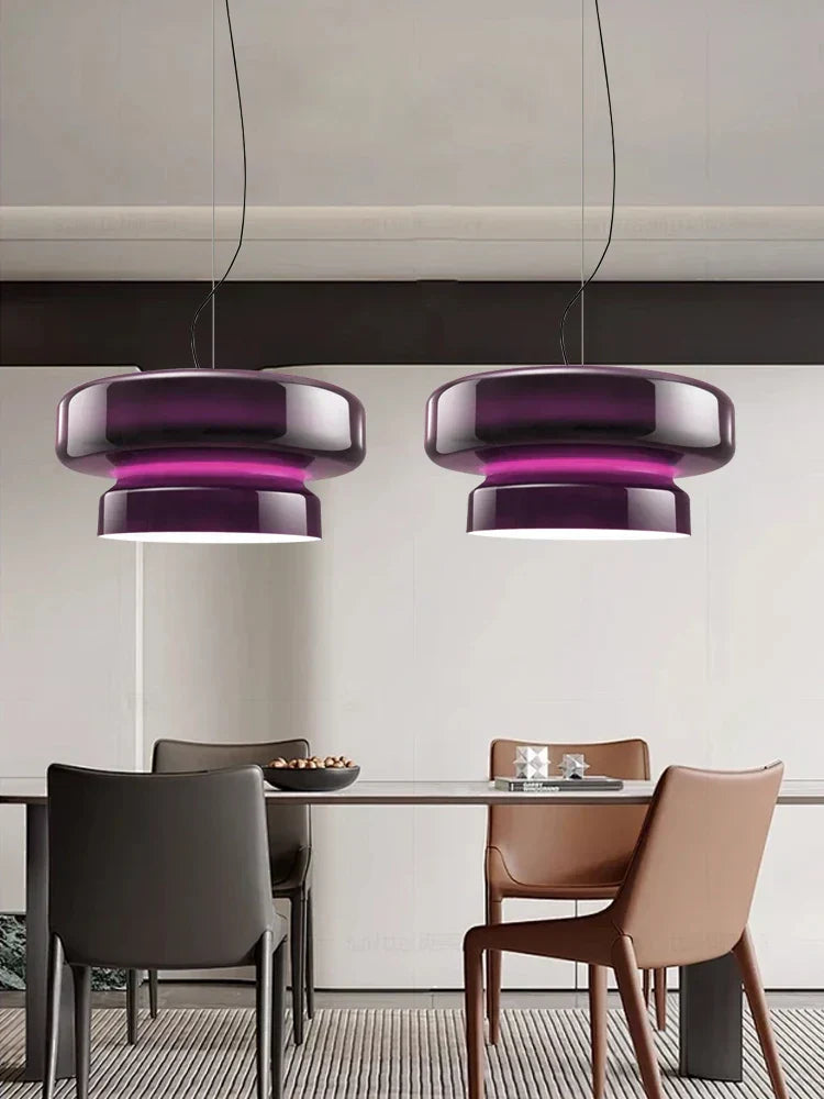 DecorBites™ مصباح معلق زجاجي كبير لغرفة الطعام وجزيرة المطبخ