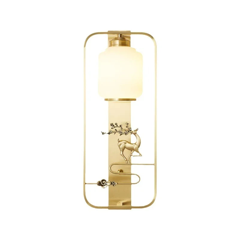 DecorBites™ Elk Decor Wall Lights | Modern Copper Wall Lamps for Living Room