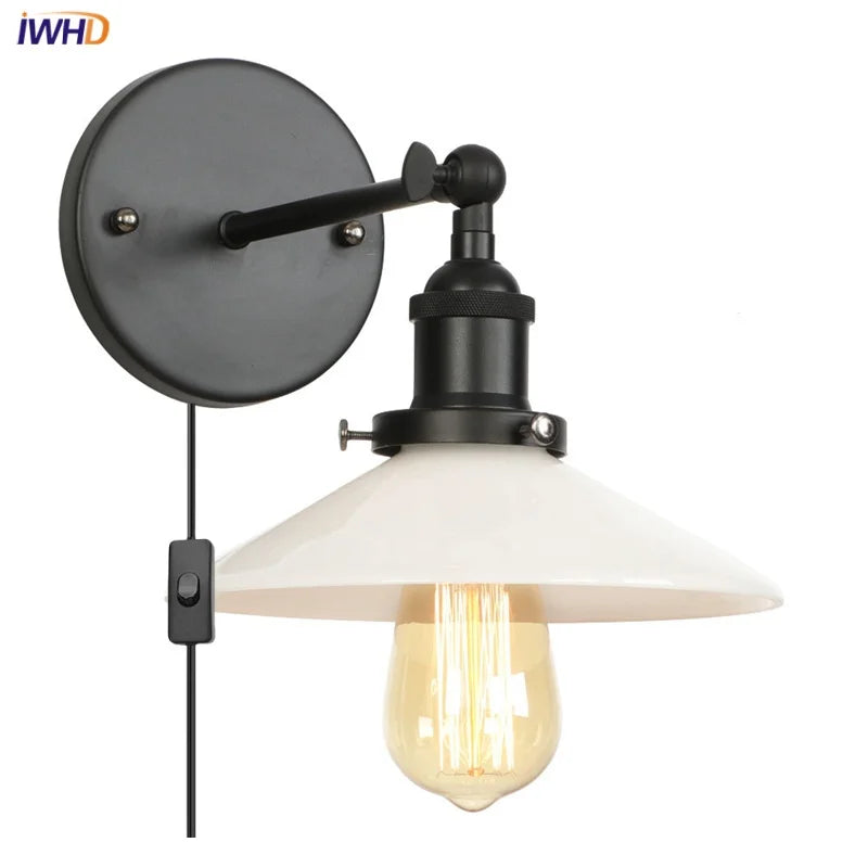 DecorBites™ LED Wall Lights: White Class Fixtures for Kitchen, Reading, Bedside Lamparas