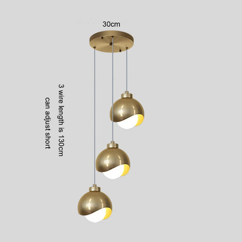 Modern Glass Globe Pendant Light