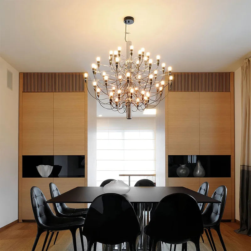 ثريا DecorBites™ LED الشمعة: إضاءة معلقة بتصميم إيطالي أنيق لديكور المنزل