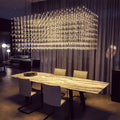DecorBites™ Cosmos Chandelier: Nordic Silver Firefly Light for Luxe Living & Dining Rooms