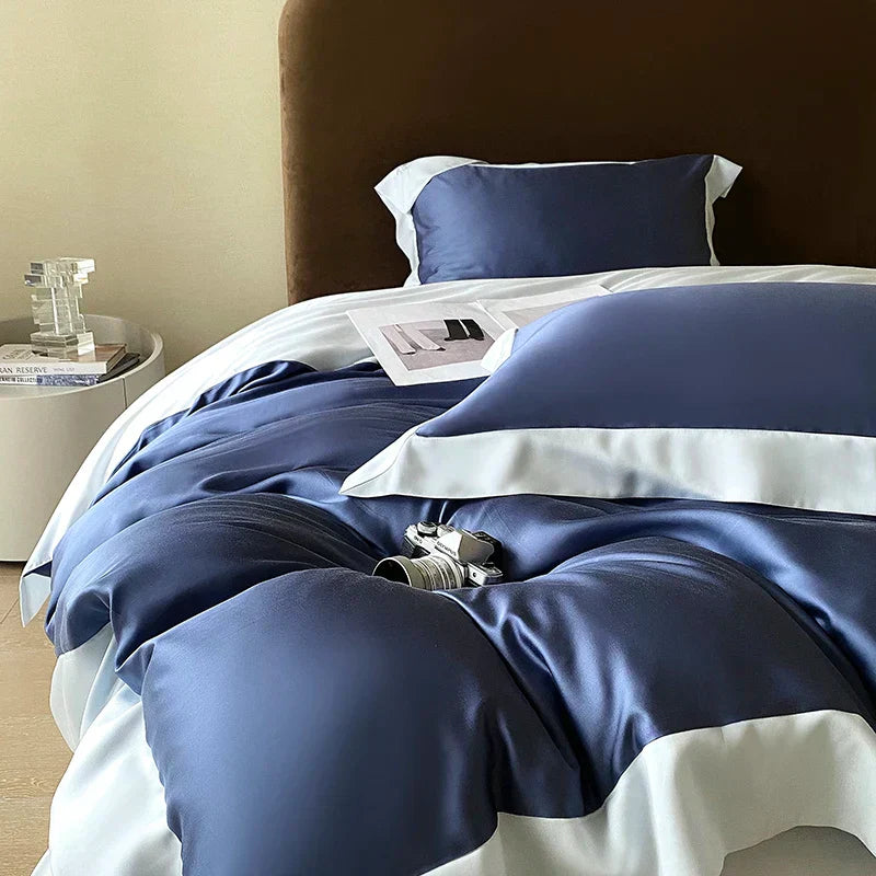 DecorBites™ Eucalyptus Fiber Bedding Set, Summer Coolness, Silky Quilt, Duvet Cover, Sheet Set