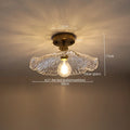 DecorBites™ مصباح معلق LED زجاجي أخضر - ثريا نحاسية حديثة على الطراز الاسكندنافي