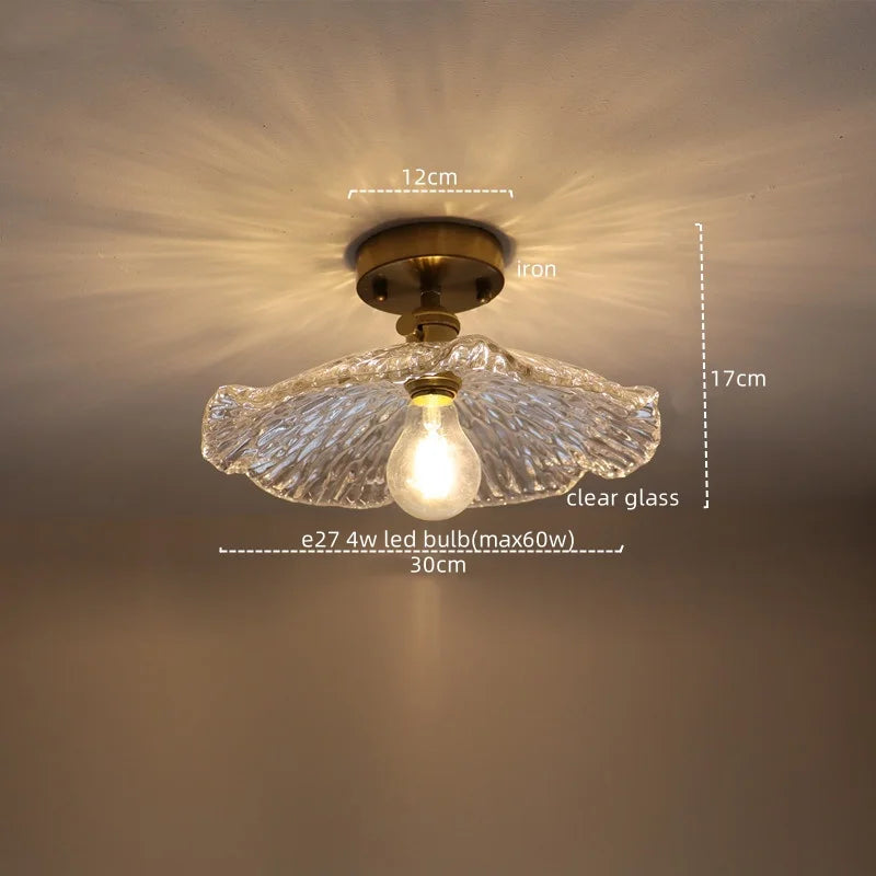 DecorBites™ مصباح معلق LED زجاجي أخضر - ثريا نحاسية حديثة على الطراز الاسكندنافي
