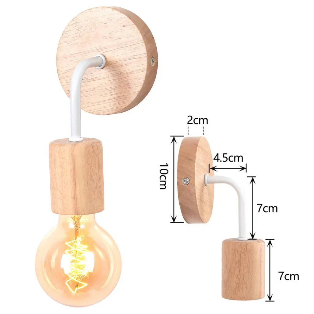 DecorBites™ Industrial LED Wall Light Retro Loft Lamps E27 Iron Lampshade Sconce