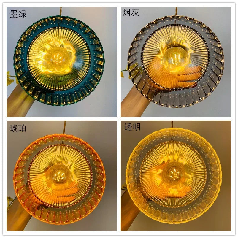 Nordic Green Glass Pendant Light