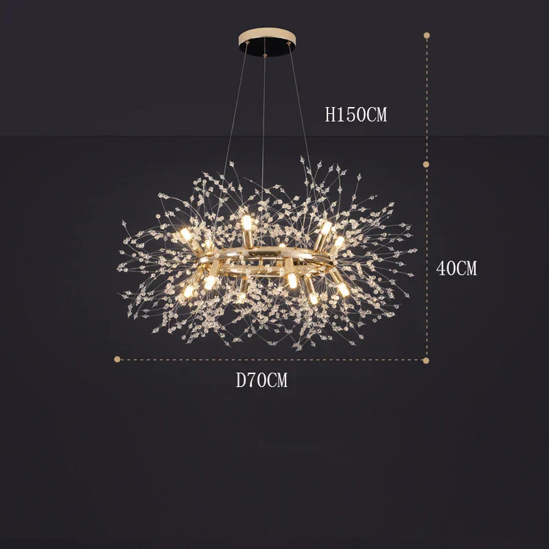 ثريات قلادة LED من DecorBites™ لديكور غرف المعيشة والطعام العصرية