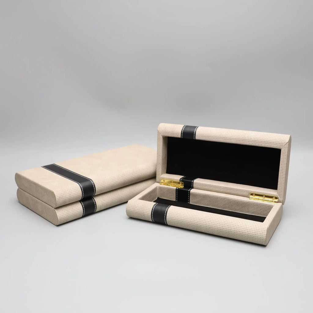 DecorBites™ Geometric Jewelry Storage Box Magnetic Closure Organizer Home Decor