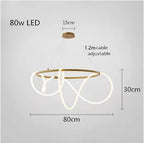 Modern Linear Stainless Steel LED Pendant Light
