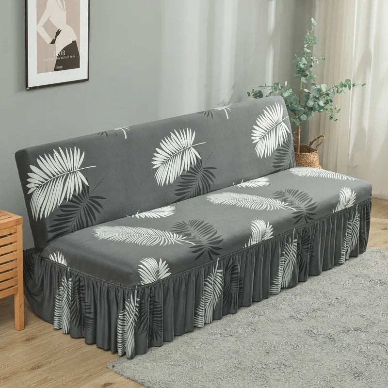 DecorBites™ Elastic Armless Futon Bed Sofa Cover Slipcover
