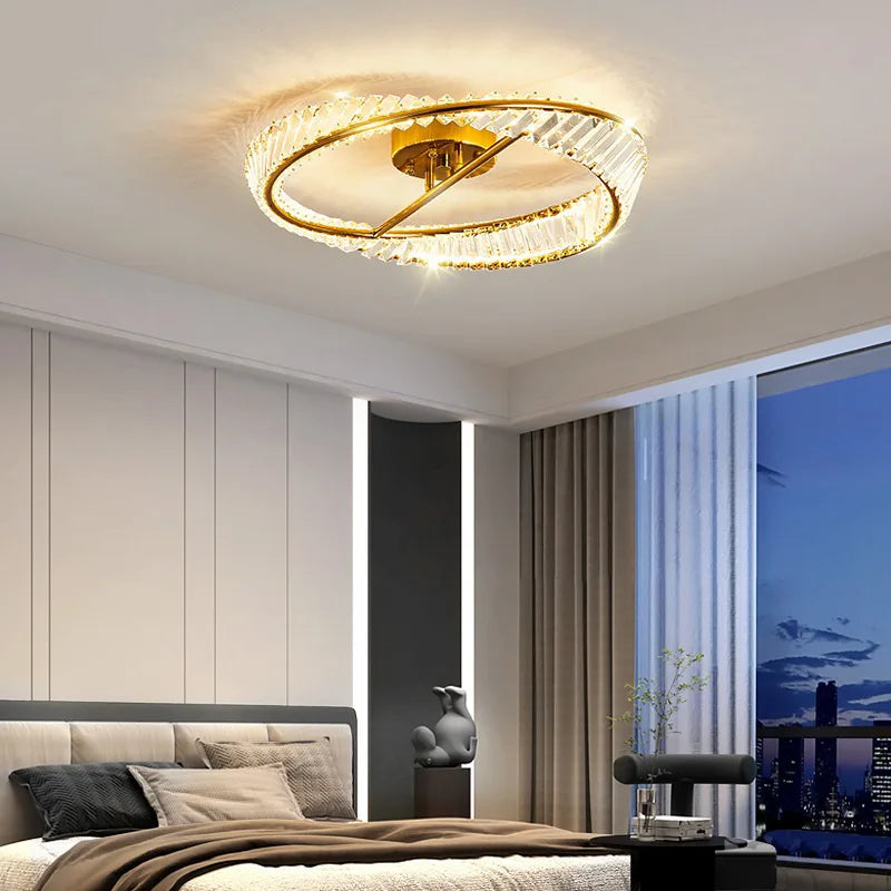DecorBites™ Crystal Stainless Steel Ceiling Pendant Light for Luxurious Living