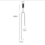 Nordic Glass Globe Pendant Light in Gold or Black