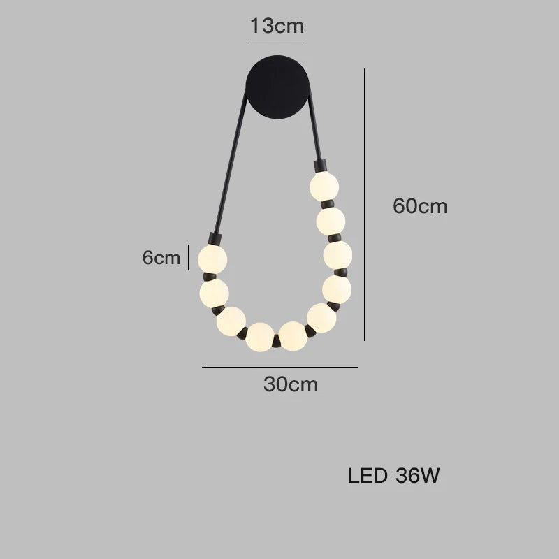 مصباح حائط LED فانتسي نيكلس من ديكور بايتس™ لغرفة النوم والمعيشة