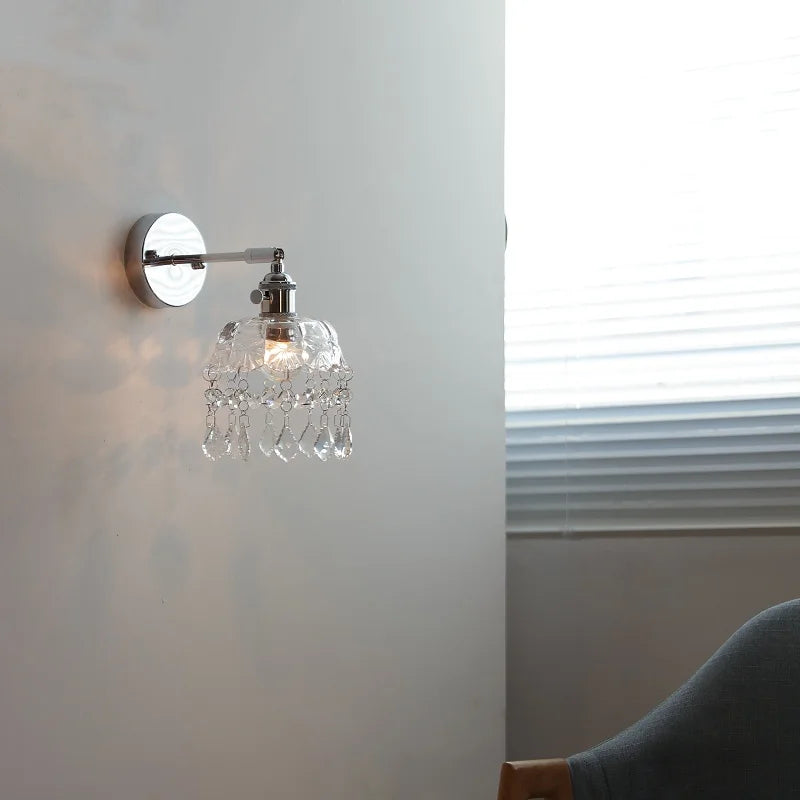 DecorBites™ Crystal LED Wall Light – Modern Nordic Living Room Bedside Lamp