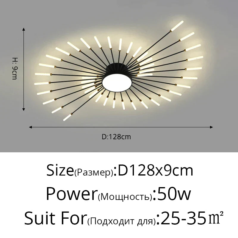 DecorBites™ Acrylic LED Ceiling Lights for Bedroom Hall Living Kids Room Lamps
