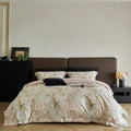 DecorBites™ 100s Egyptian Cotton Printed Bedding Set with Sheet, Duvet Cover, and Pillowcase