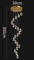 Modern Crystal Staircase Chandelier Pendant Light