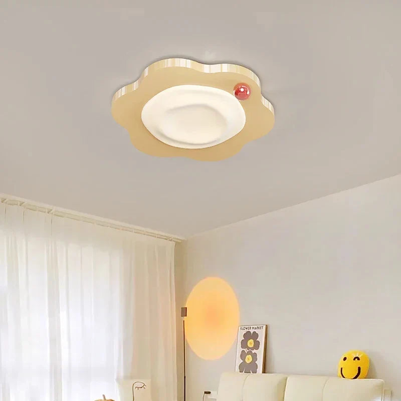 DecorBites™ Cream LED Ceiling Light for Bedroom & Living Room décor