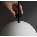 Modern Glass Globe 3-Light Pendant Chandelier