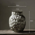 DecorBites™ Coarse Pottery Vase Chinese Retro Porcelain Floral Arrangement Home Decor