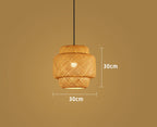 Handwoven Bamboo Pendant Light in Japanese Style