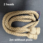 Vintage Hemp Rope Industrial Pendant Light