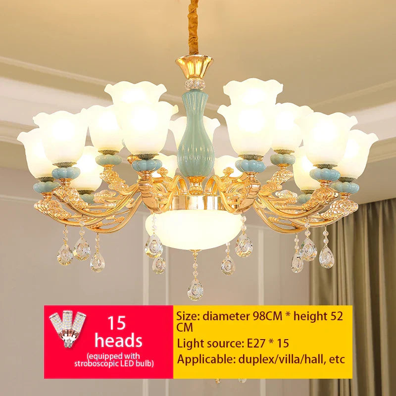 ثريا أوروبية فاخرة من DecorBites™ لغرفة المعيشة وغرفة النوم وقاعة الطعام - تصميم عصري وأنيق