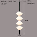 Art Deco White Glass Pendant Light With Gold Metal Wire