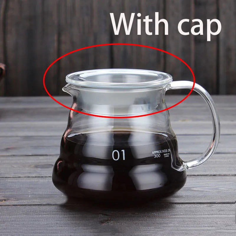 DecorBites™ Cloud Glass Coffee Kettle 800ml