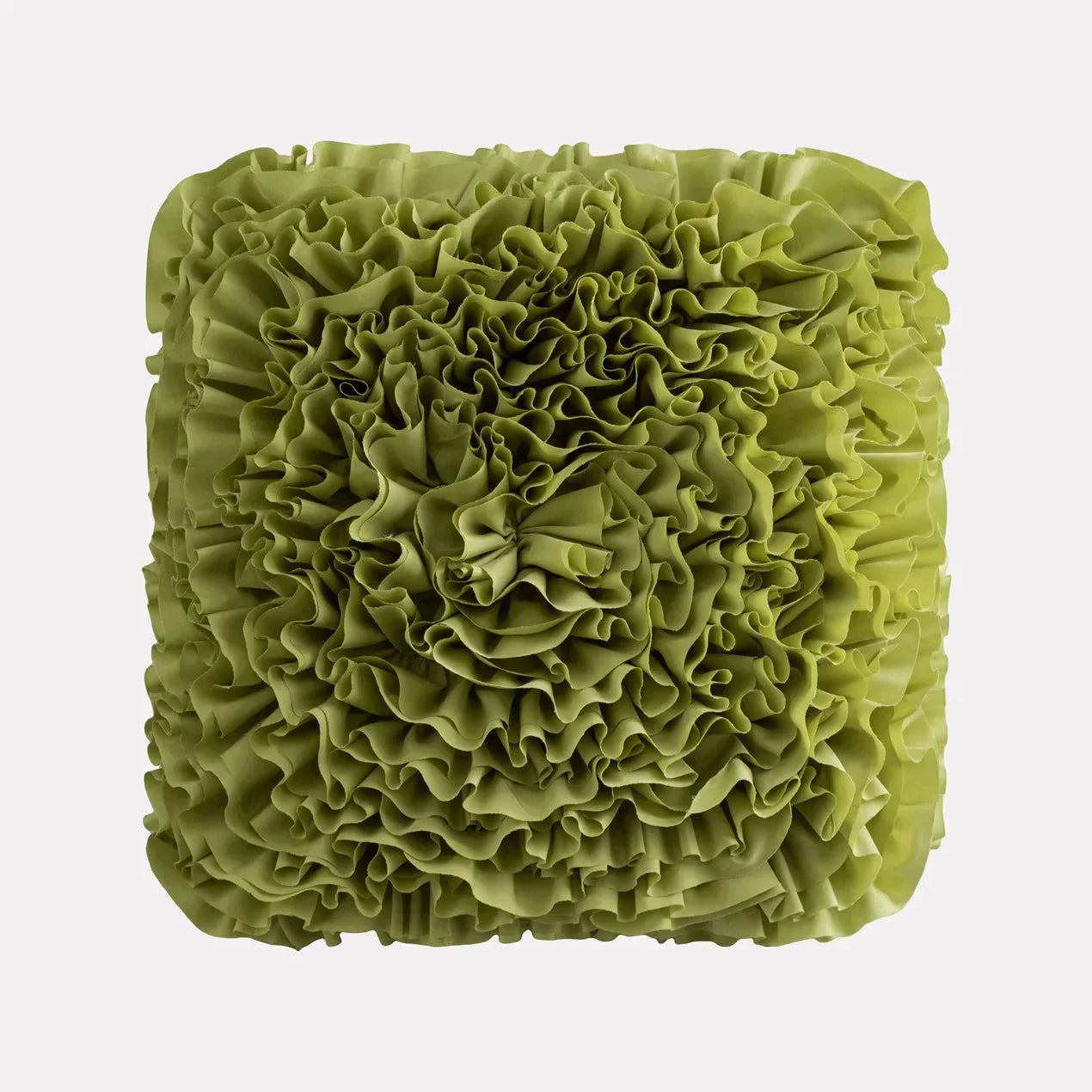 غطاء وسادة ديكور بايتس™ Green Flower لمقعد السيارة والأريكة، ديكور منزلي، وسادة مربعة
