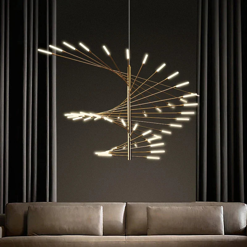 مصباح قلادة سقف الألعاب النارية LED من DecorBites™ - ديكور غرفة فاخر وعصري قابل للتعتيم