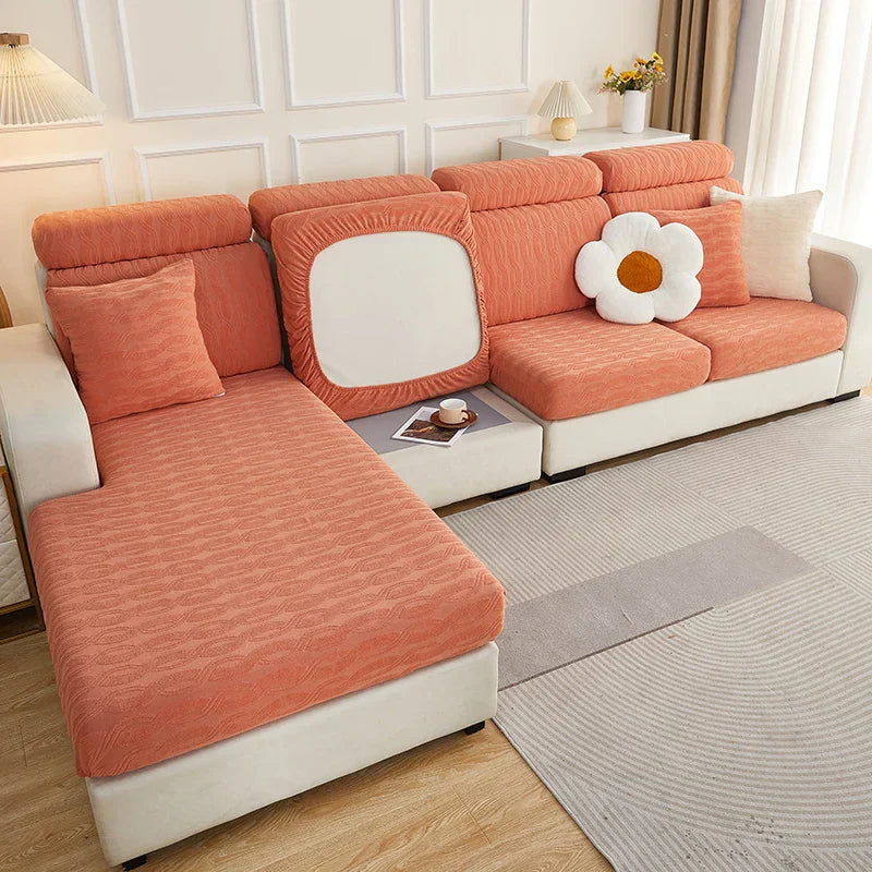 DecorBites™ Jacquard Sofa Seat Cover Furniture Protector Stretch Washable Slipcovers