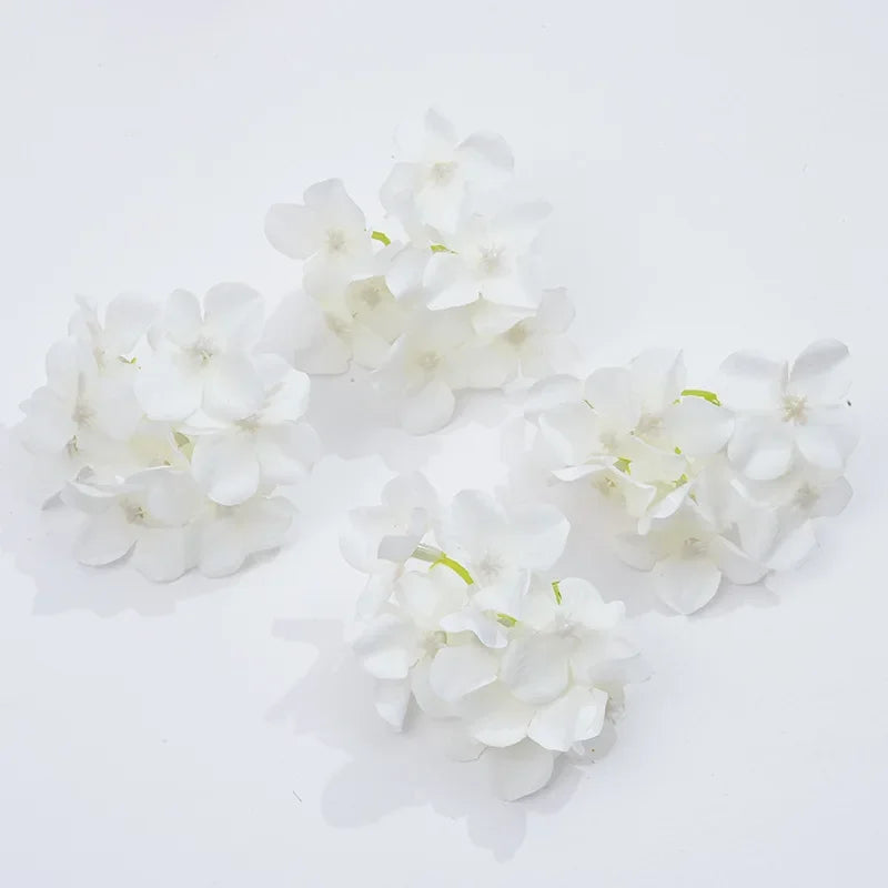 DecorBites™ Hydrangea Flowers: 30Pcs 8cm Fake Flowers for Home Decor, Wedding, DIY Wreaths