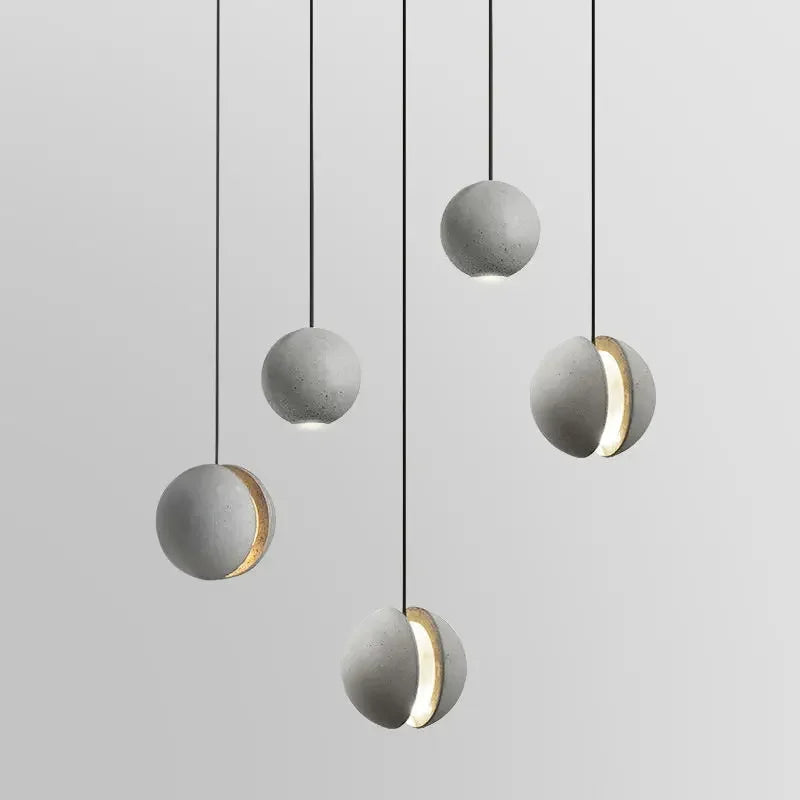 DecorBites™ Cement Pendant Light: Industrial Nordic Retro Chandelier for Hotel Restaurant Bar