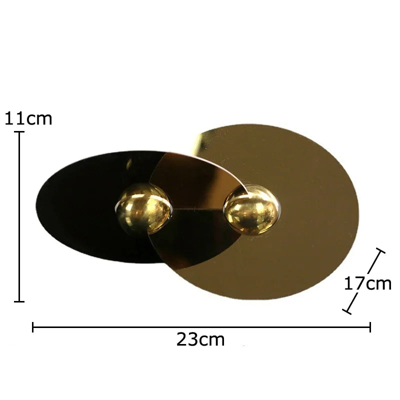 DecorBites™ Geometric Circle Sculpture: Modern Metal Desk Ornament for Room Aesthetic