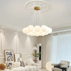 Nordic White Glass Globe Cluster Pendant Light