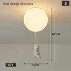 Polar Bear Resin Pendant Light for Kids Spaces
