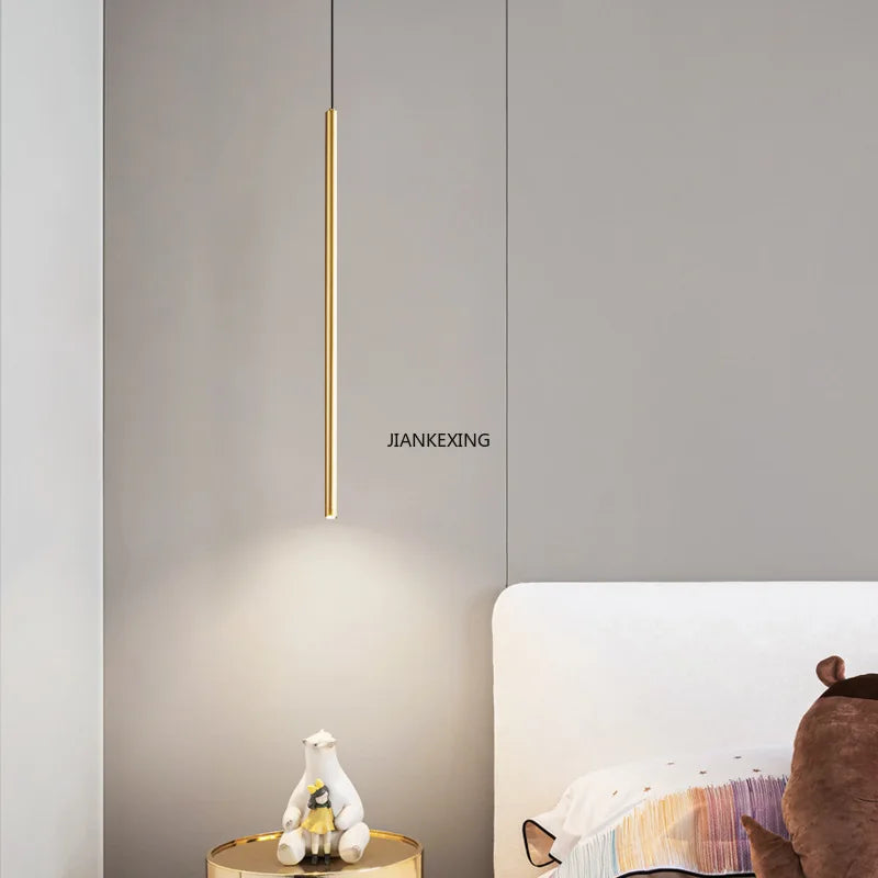 ثريا LED لاين من DecorBites™: إضاءة إبداعية بنمط شمالي لغرفة المعيشة وغرفة النوم