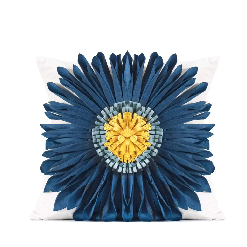 DecorBites™ Geometric Waves Tufted Pillow Covers with Embroidered Tassels