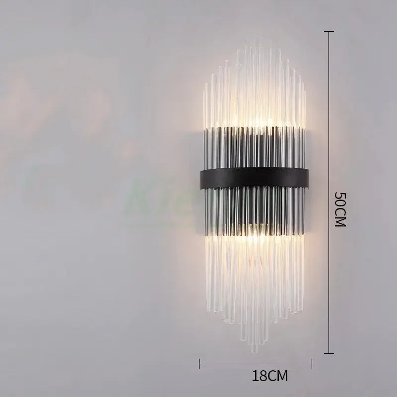 DecorBites™ Crystal LED Wall Lamp for Bedroom Living Room Study Minimalist Design