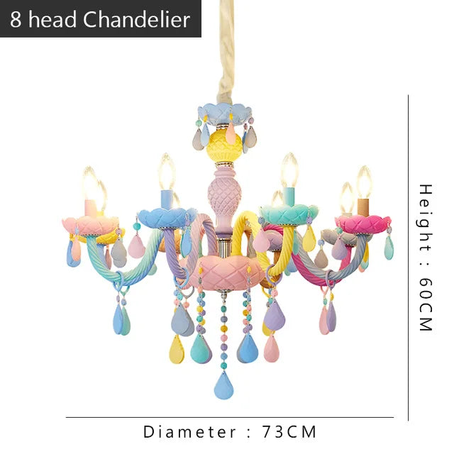 ثريا شمع كريستال DecorBites™: تصميم أوروبي أنيق لغرف النوم والمطاعم وغرف الأطفال