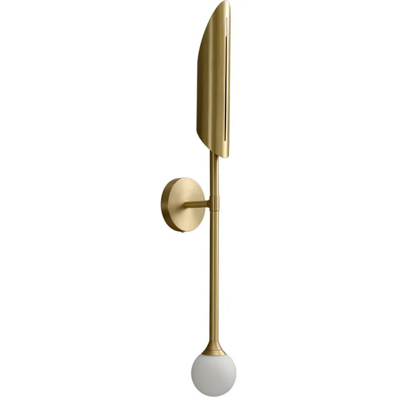DecorBites™ Gold LED Wall Lamp Indoor Copper Sconce for Living Room Bedroom
