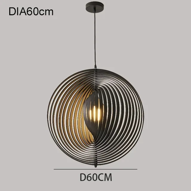 ثريا خشبية معلقة على شكل قمر ياباني من DecorBites™ لديكور المنزل
