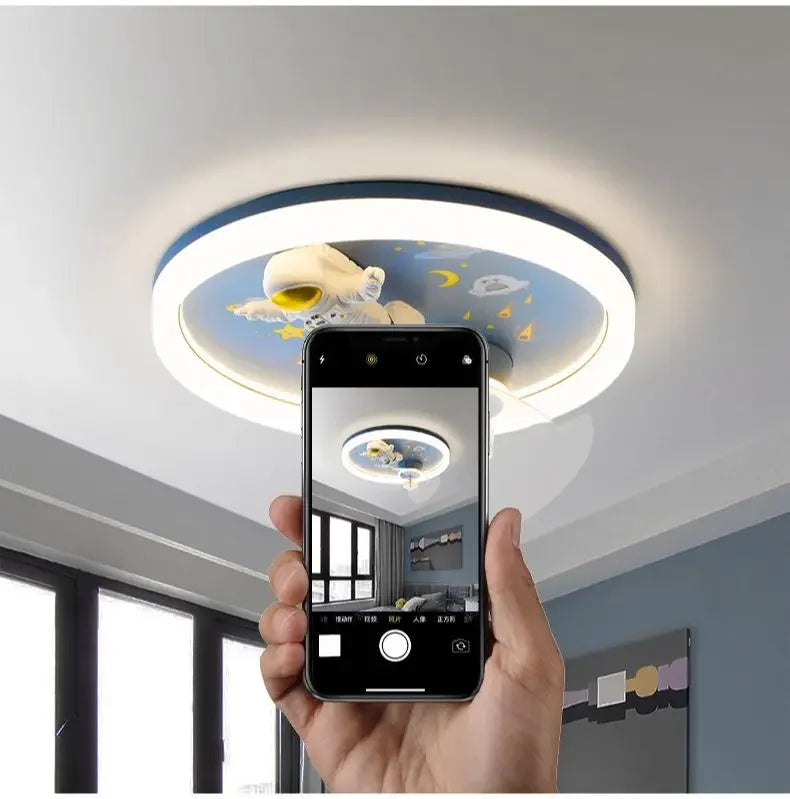 DecorBites™ Astronaut Kids Ceiling Fan Light - Modern Minimalist Boy and Girl Room Fixture