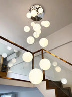 Nordic Glass Staircase Chandelier Pendant Light