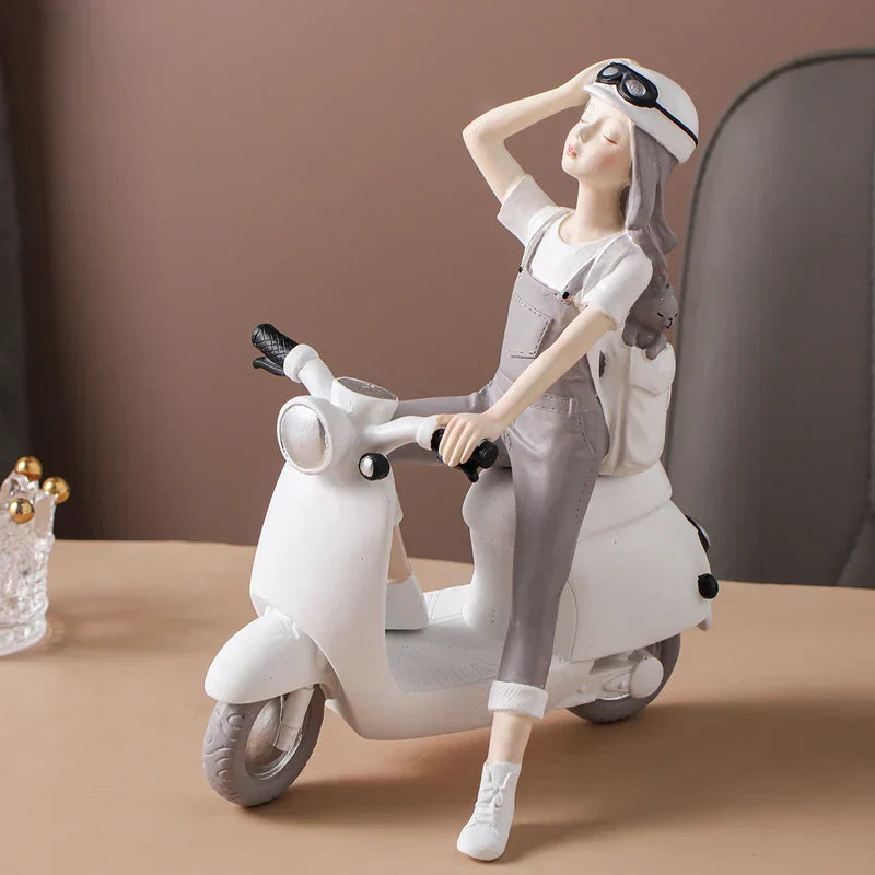DecorBites™ تمثال فتاة كاواي لتزيين الغرف وإكسسوارات المكاتب