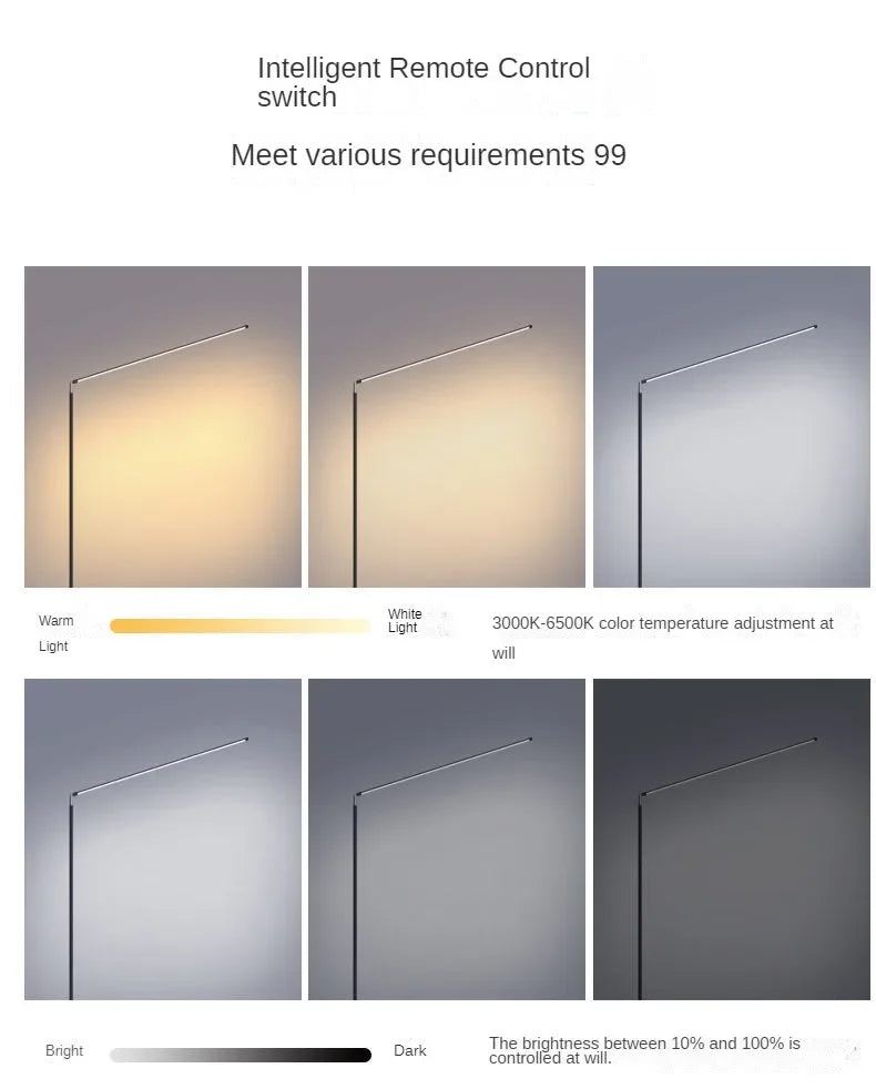 مصباح أرضي LED من DecorBites™: إضاءة قراءة فائقة السطوع وبلمسة عصرية لغرفة المعيشة وغرفة النوم