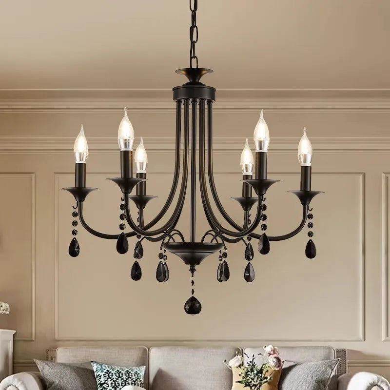 DecorBites™ Elegant Crystal Pendant Chandelier for Home and Hospitality Spaces